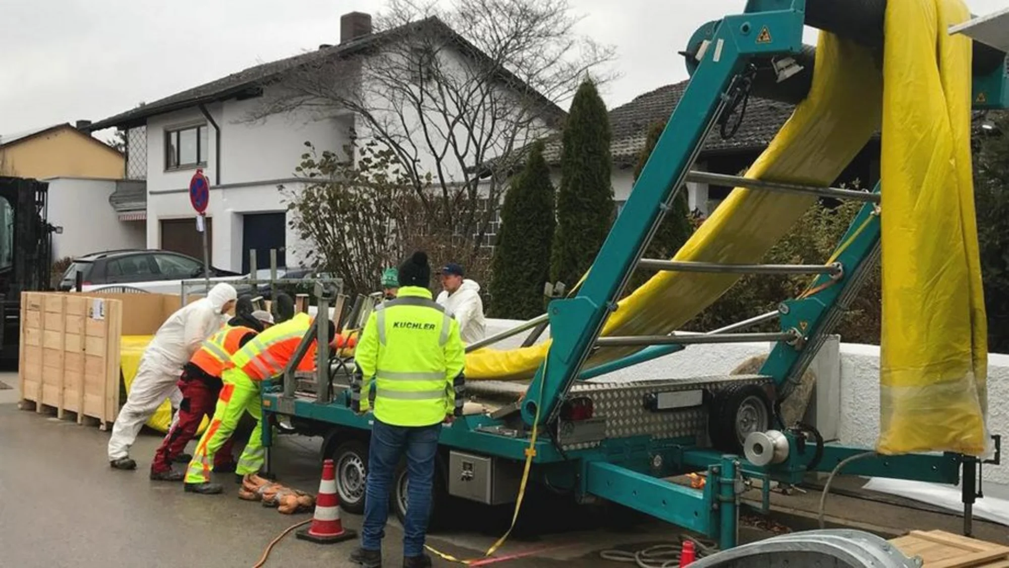 GFK Schlauchrelining mit UV Härtung im Einsatz